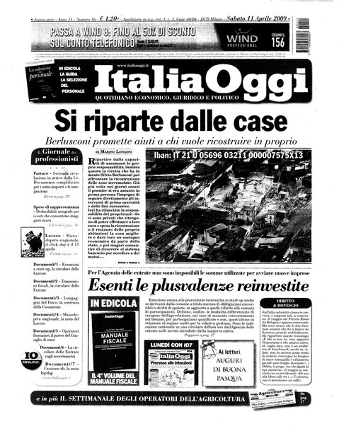 Italia oggi : quotidiano di economia finanza e politica